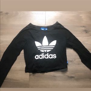 Adidas cropped long sleeve shirt